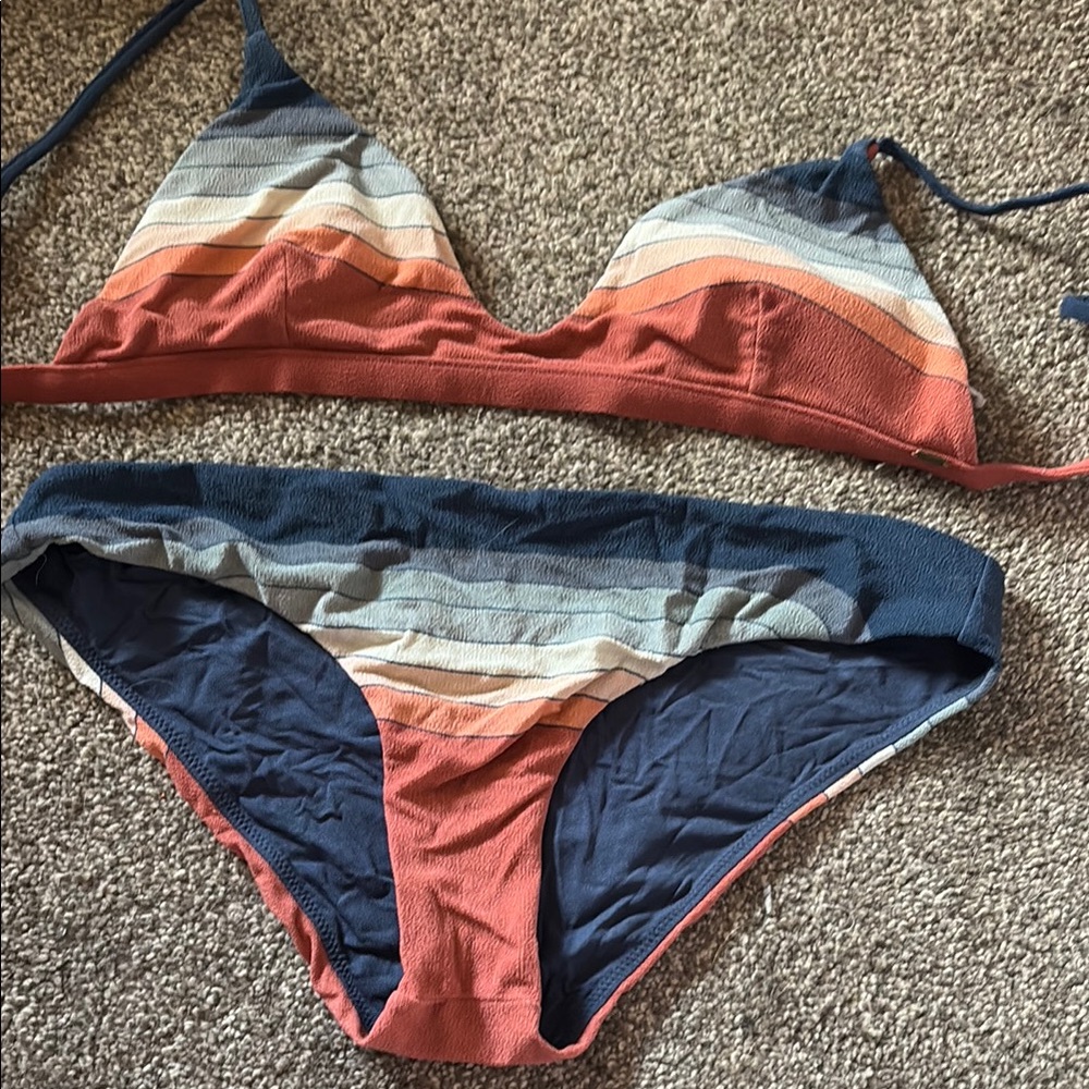Striped Multicolor Bikini Set